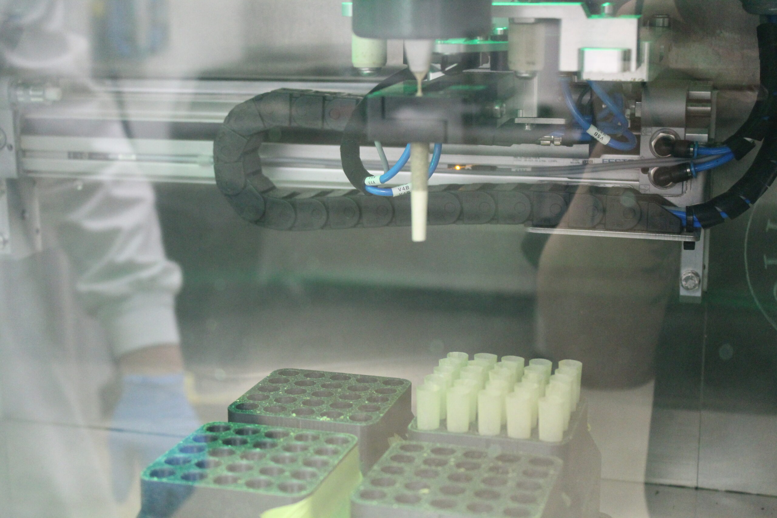 Pre-roll machine running on Gotham Manufacturing's production floor